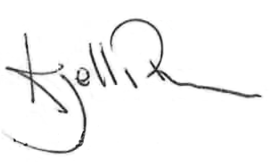 Anne Grete Eidsvig and Kjell Inge Røkke signature
