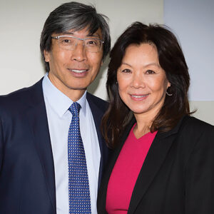 Michele B. Chan and Patrick Soon-Shiong