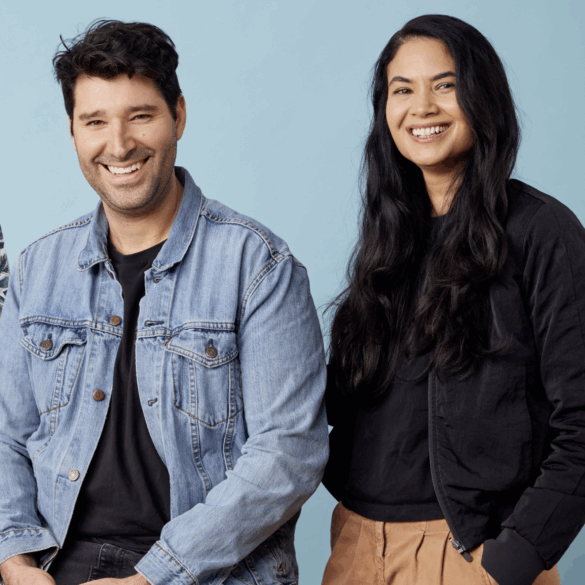 Melanie Perkins and Cliff Obrecht